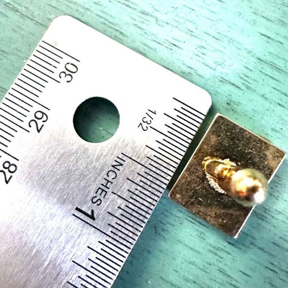 Gold tone vintage cufflinks - Picture 4 of 6